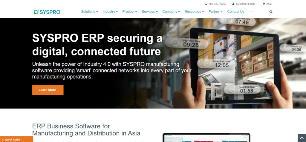 Syspro is the ERP system that provides various advantages.