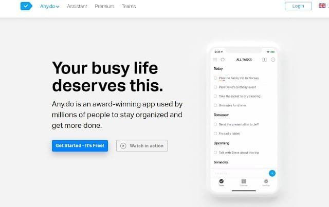 Any.do : Create your to-do list and many more
