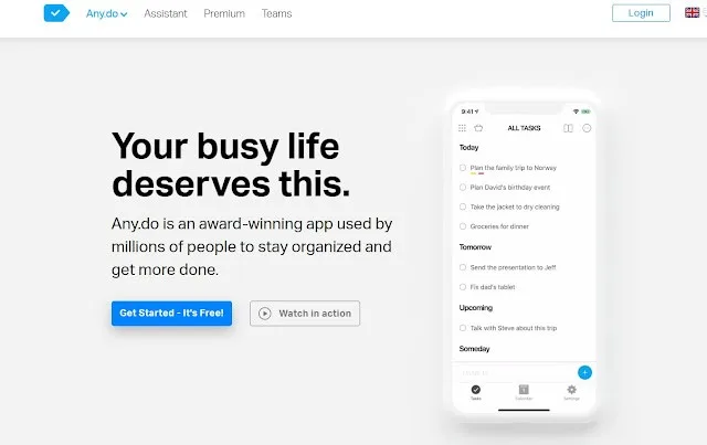 Any.do : Create your to-do list and many more