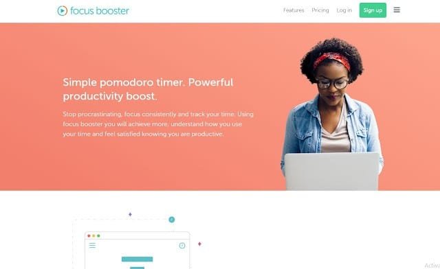Focusbooster : This producitivity app helps you ncrease your focus