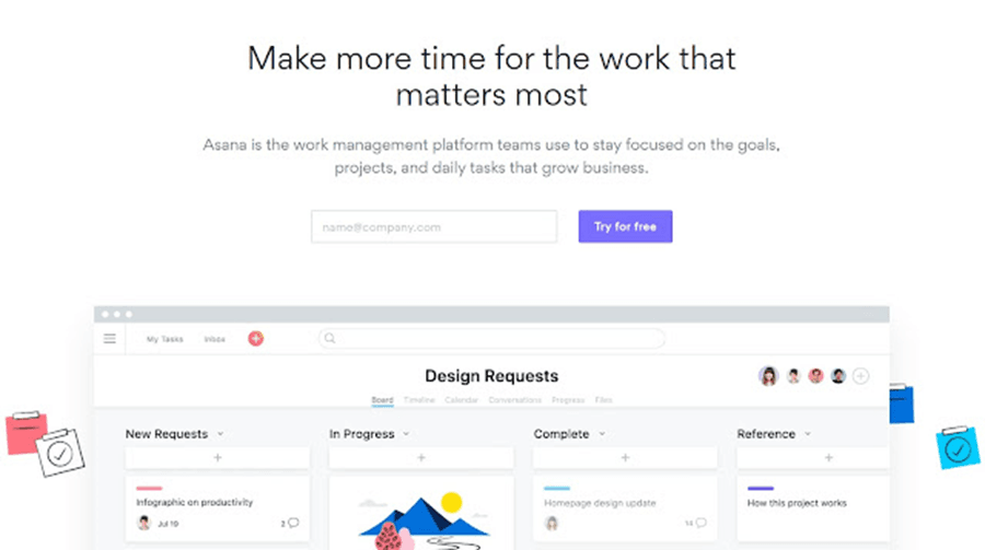 Asana: For your team collaborations