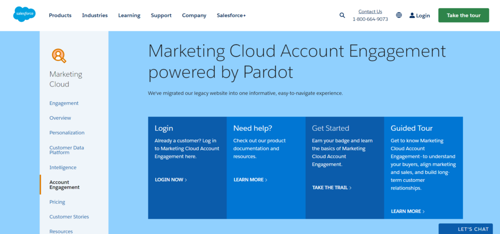 Pardot is known Best For Its Integrations With The Salesforce CRM