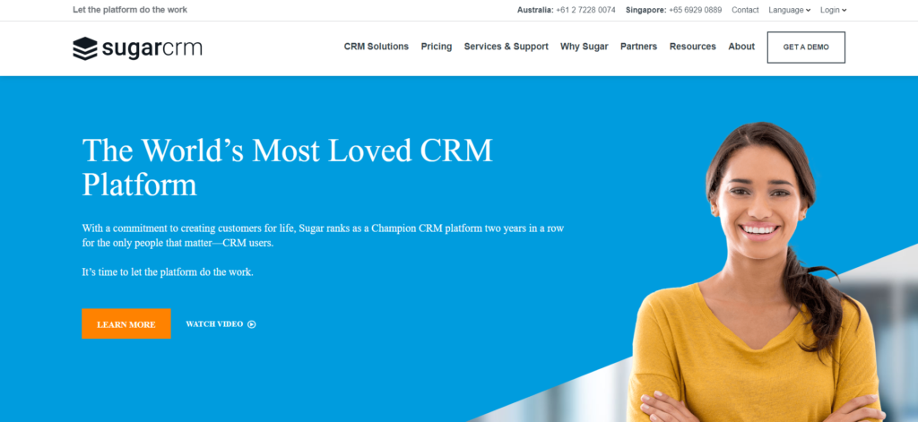 SugarCRM is the Best Marketing CRM Software for Experienced Users