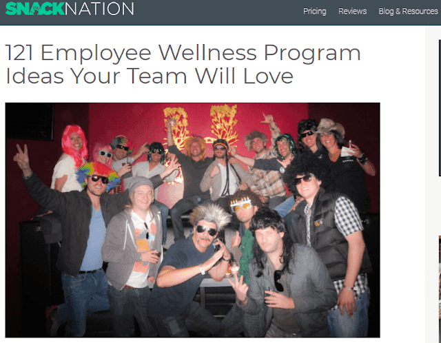 Emil Richard's post on 121 Employee Wellness Program Ideas got about 350 total links from 39 root domains and 1400 social shares. 