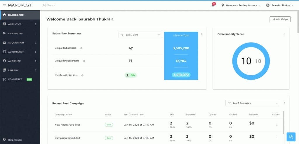 Introduction to Maropost and Getting Started with it.