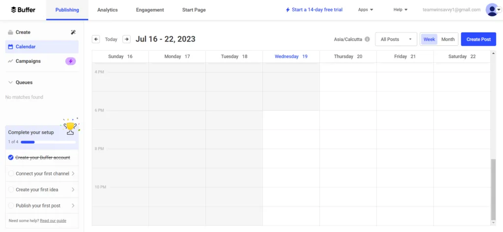 Getting started with Buffer.