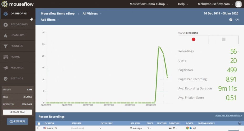 Getting Started with Mouseflow.
