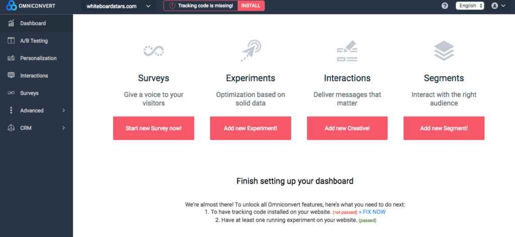 Getting started with Omniconvert.