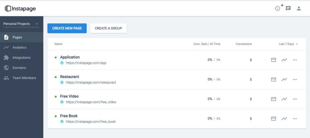 Getting started with Instapage.