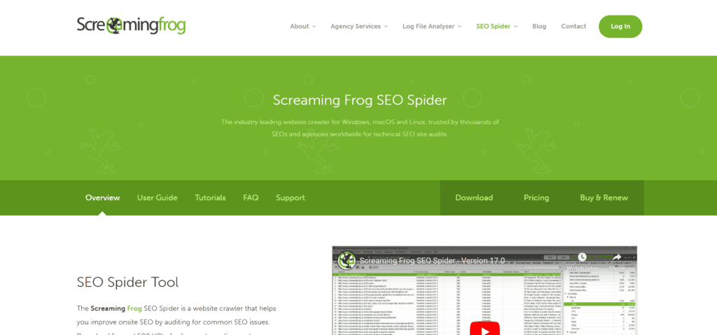 Screaming Frog SEO Spider