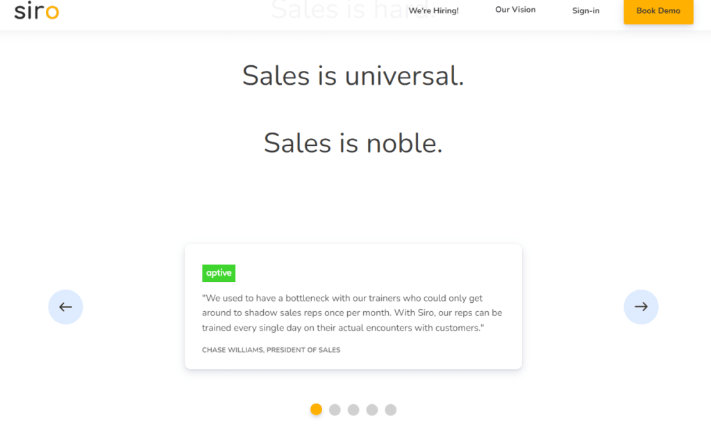SIRO homepage - we undertake an in-depth marketing plan for Siro.