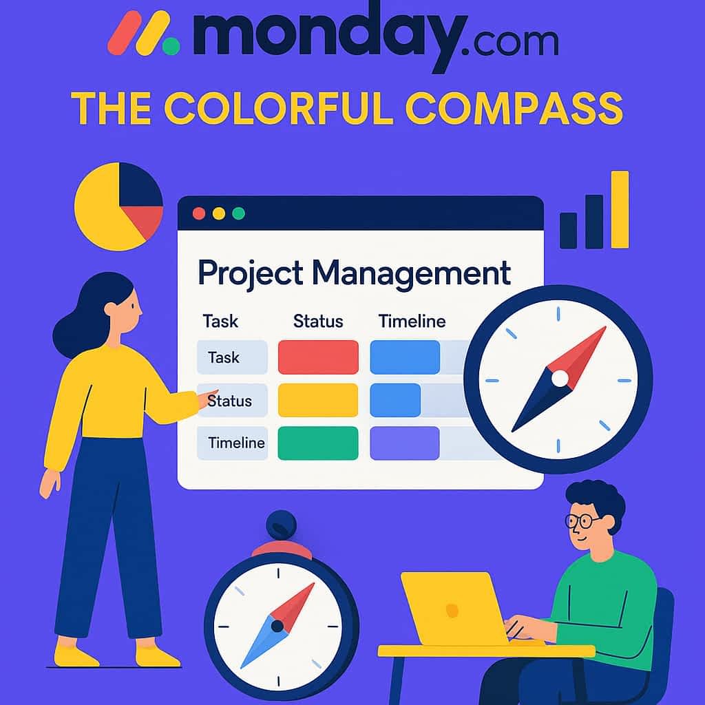 Monday.com greets you with a splash of color and a breath of fresh air. Its UI is designed not just for functionality but for fun, turning the often monotonous task of project management into a vibrant and engaging experience. Imagine your projects laid out on a canvas of customizable boards, where tasks aren't just rows in a spreadsheet but colorful cards that can be dragged and dropped with ease.