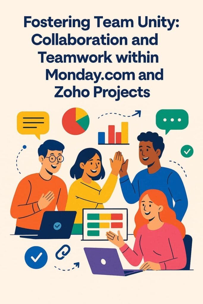 The essence of project management lies not just in tasks and timelines but in the people driving the projects forward. Here’s how Monday.com and Zoho Projects support the collaborative spirit of project teams.