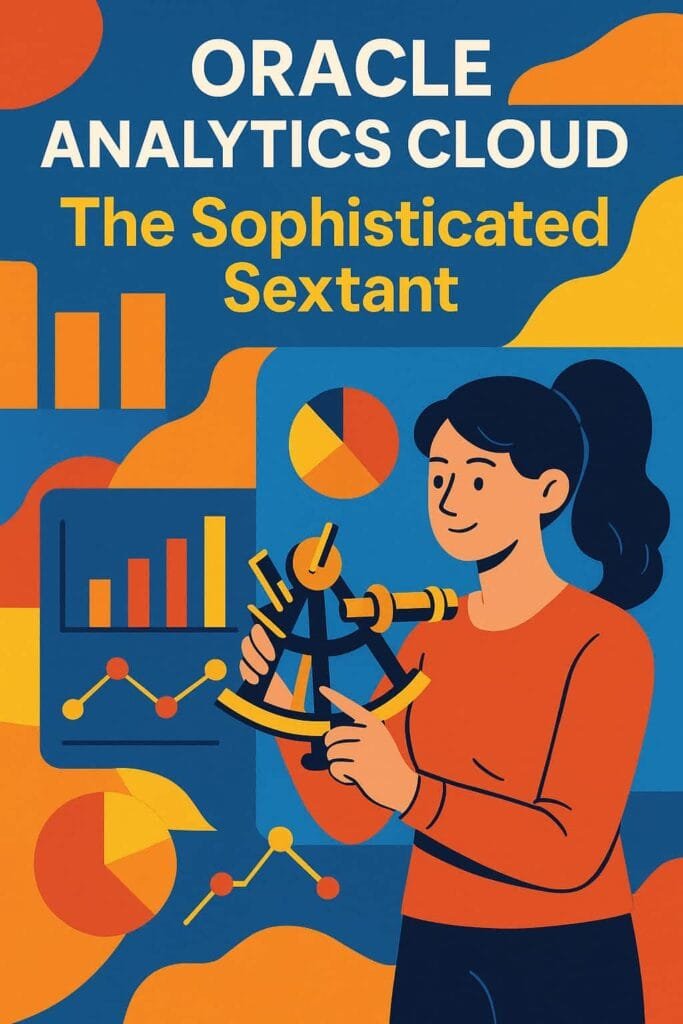 Now, envision embarking on your journey with a sophisticated sextant, capable of not just pointing North but also measuring the distance to the moon and stars. Oracle Analytics Cloud offers this level of sophistication in the analytics domain. Its interface is a powerful command center, designed for depth, customization, and integration on an enterprise scale.