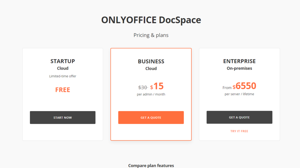 ONLYOFFICE Price