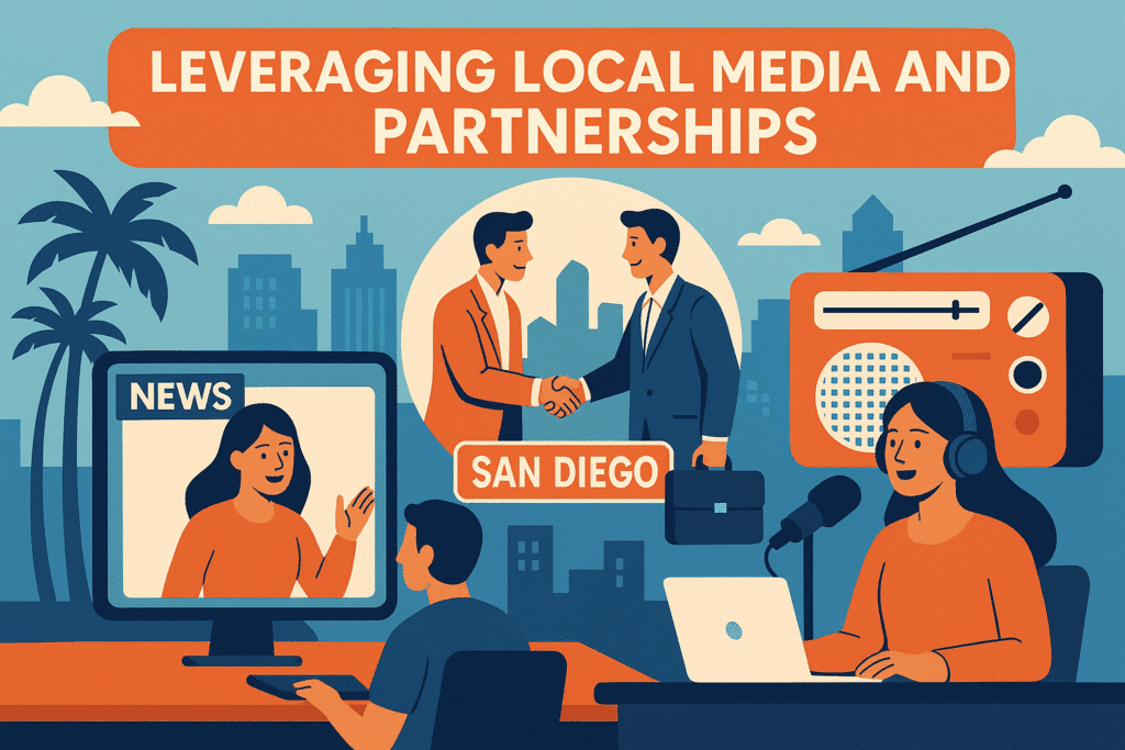 Utilizing local media and forming partnerships with other local businesses in San Diego can amplify your startup’s reach and credibility. Establishing relationships with local newspapers and radio stations can help promote your brand through local news segments and community bulletins, which are often trusted sources of information. Partnering on special editions or community-focused stories can also position your startup as an engaged and contributing member of the community.