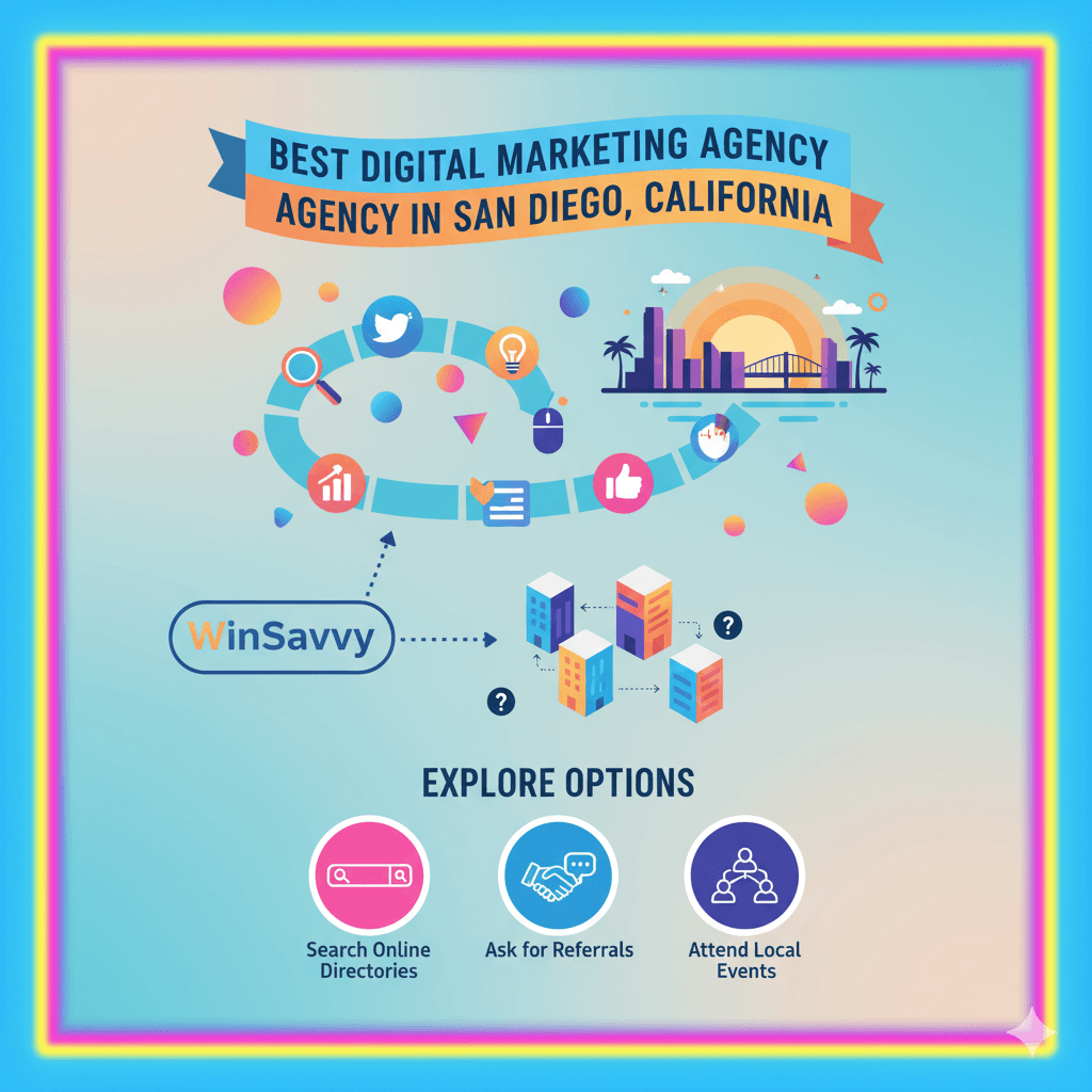If WinSavvy isn’t the perfect fit, or if you’re looking to explore several options before making a decision, here are additional ways to find reputable digital marketing agencies in San Diego.