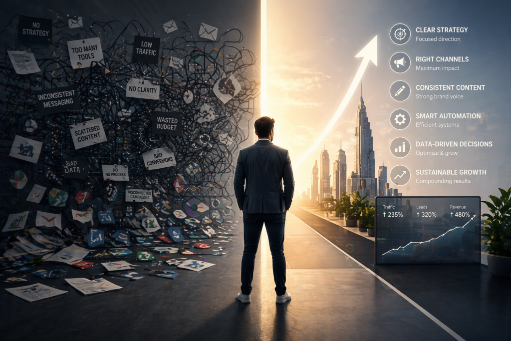 Once you know the shift, bring it into your homepage, service pages, ads, sales decks, email subject lines, and lead magnets. Stop leading with technical delivery. Start leading with the real change.
