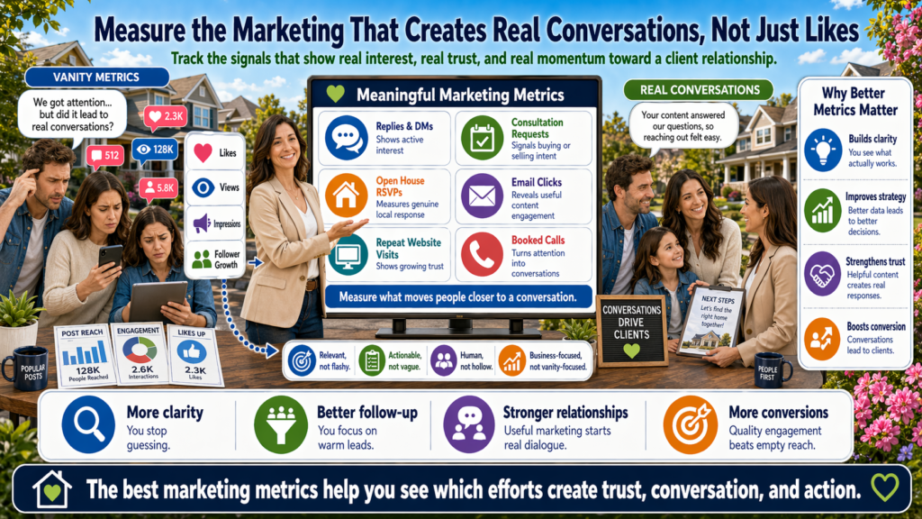 Creative marketing is only useful when it helps your business grow. A beautiful video, a smart blog post, or a strong email should not exist only to look good. It should move people closer to trust, action, or referral.