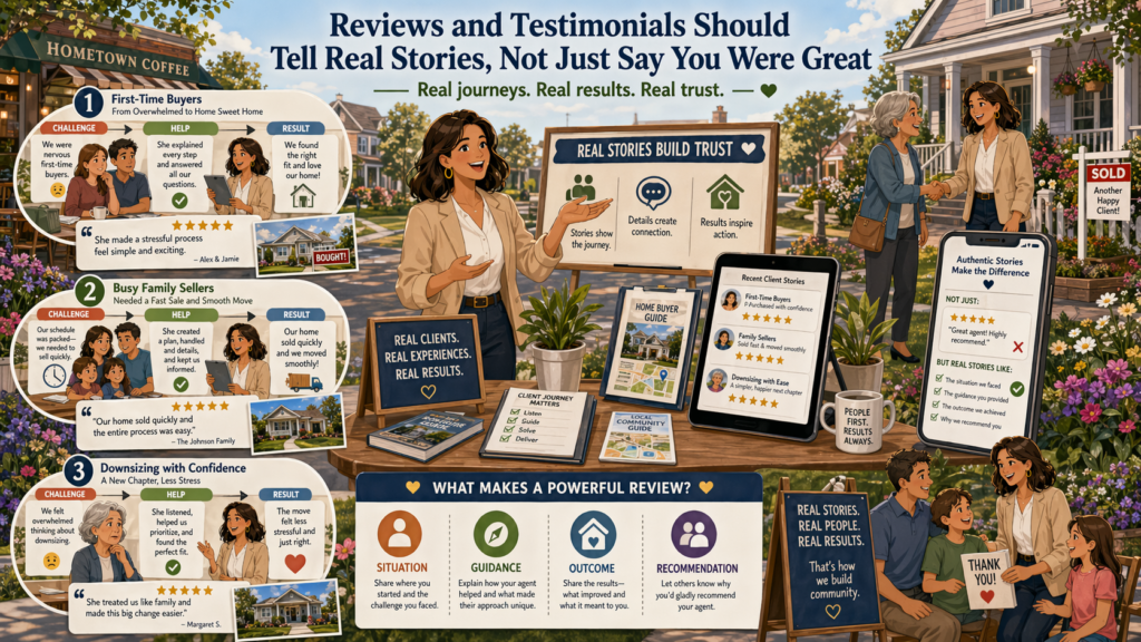 Reviews matter because they give people proof. Anyone can say they are helpful, skilled, and trustworthy. A review from a real client carries more weight because it comes from someone who has already gone through the process.
