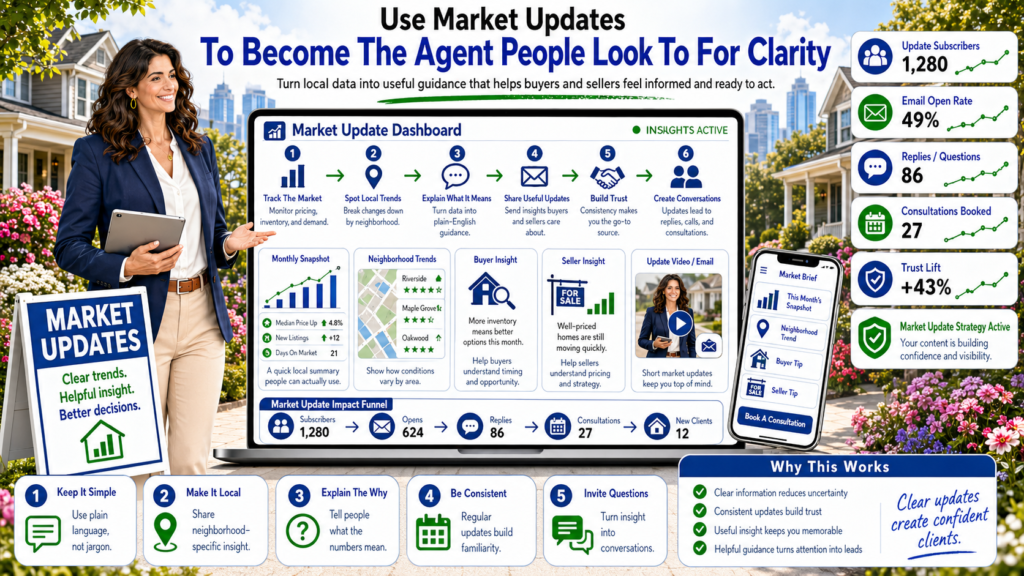 They show numbers without meaning. They talk about median price, days on market, inventory, and interest rates, but they do not explain what those numbers mean for a buyer, seller, or homeowner.