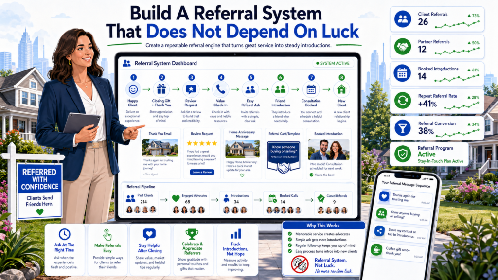A referred lead often trusts you faster because the trust has already started through someone they know. They may be easier to speak with, easier to guide, and more likely to become a client.