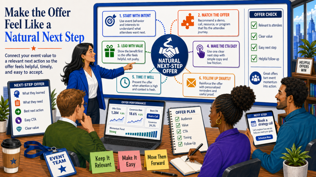A common mistake is adding a generic sales pitch at the end of an otherwise helpful event. This can feel jarring. The audience spends forty minutes learning, then suddenly hears a hard pitch that does not match the tone.