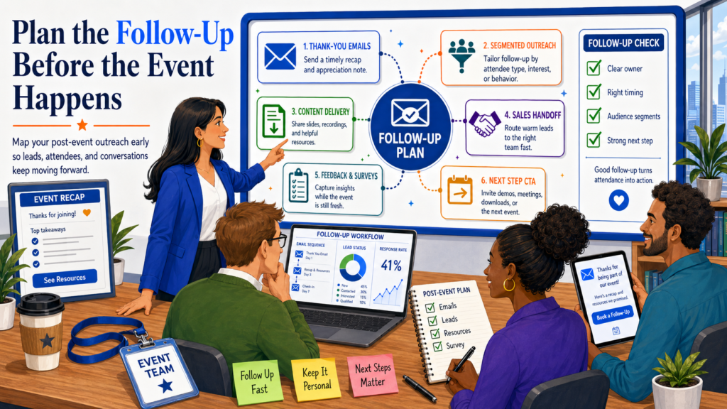 If someone attends your event, they have shown interest. But interest fades quickly. If your follow-up is slow, generic, or unclear, the moment is lost.