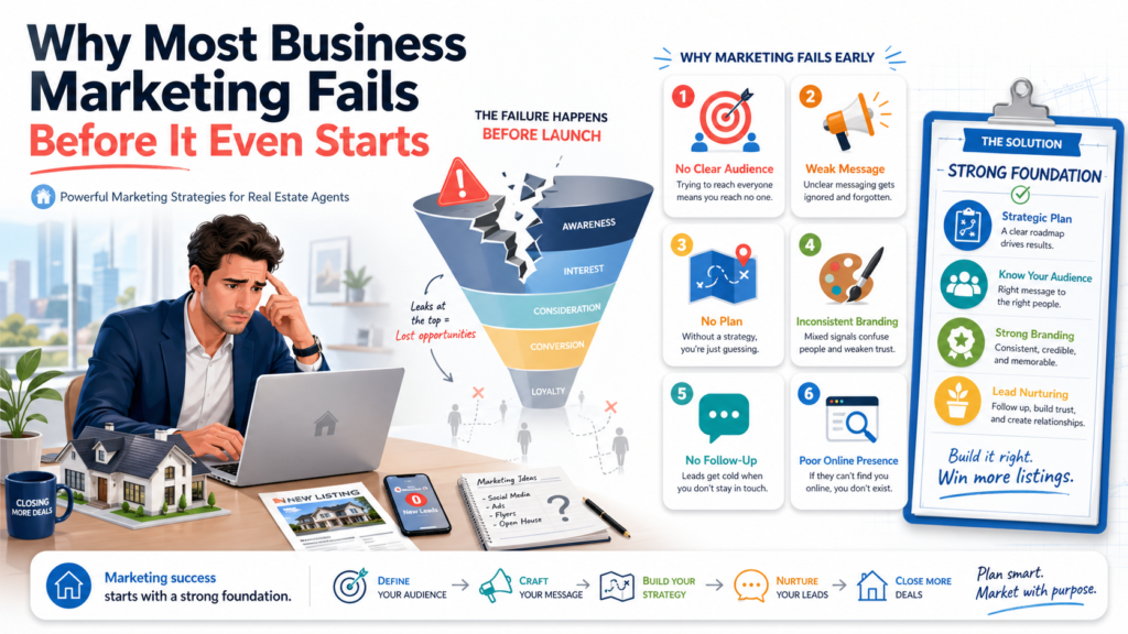 They begin with action before thinking. They start posting on social media before they know what they want to say. They run ads before they know what makes people buy. They build a website before they know what the visitor needs to feel, understand, and believe.