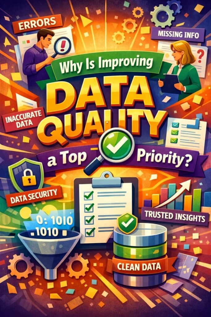 72% of companies say that improving data quality is their top priority for better marketing performance. High-quality data is essential for accurate analysis and effective decision-making. Poor data quality can lead to incorrect conclusions, wasted resources, and missed opportunities.