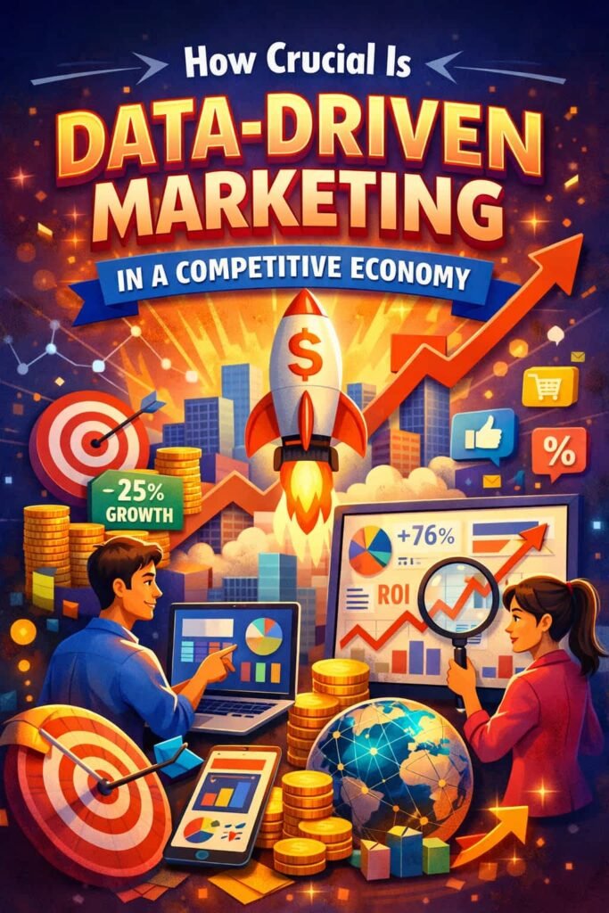 64% of marketing executives "strongly agree" that data-driven marketing is crucial to success in a hyper-competitive global economy. This consensus reflects the importance of data in navigating today’s competitive landscape. By leveraging data, businesses can gain a competitive edge, making informed decisions that drive growth and profitability.