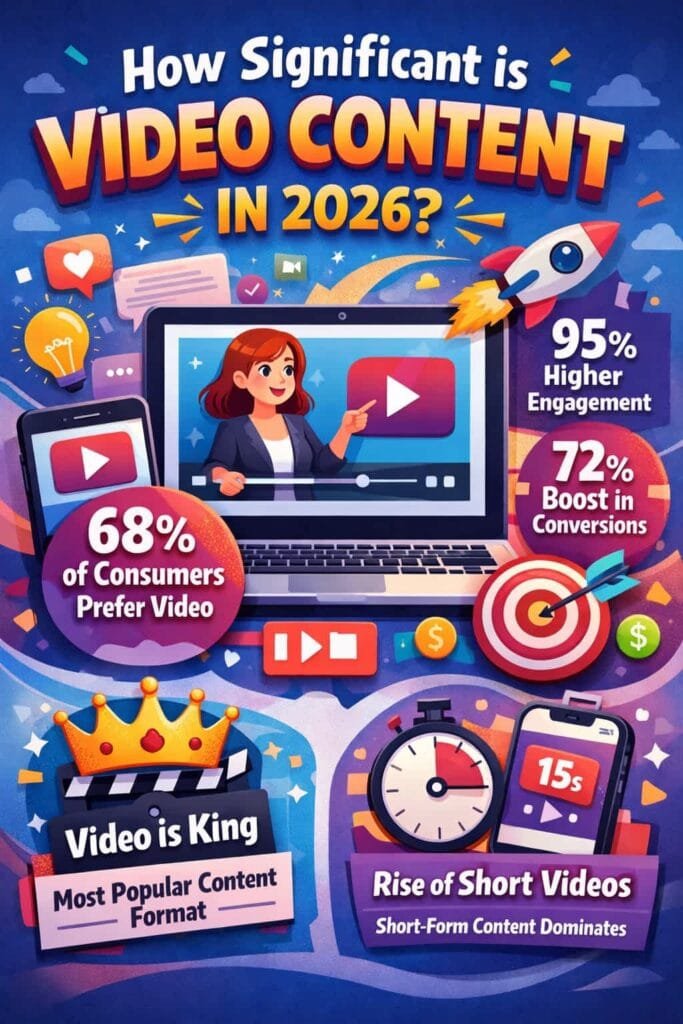 Video content is extremely significant in 2024, accounting for 82% of all consumer internet traffic. This dominance of video content highlights its effectiveness in capturing attention and conveying information quickly and engagingly.