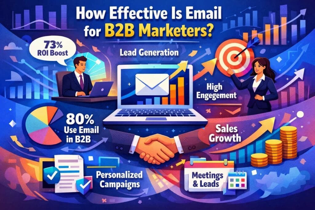 59% of B2B marketers say email is their most effective channel for generating revenue. Email marketing is particularly powerful in the B2B space, where building and nurturing relationships is key to driving sales. B2B email campaigns can deliver targeted content, personalized recommendations, and valuable industry insights, helping to establish trust and credibility with potential clients. By focusing on providing value through your emails, you can drive significant revenue growth in the B2B sector.