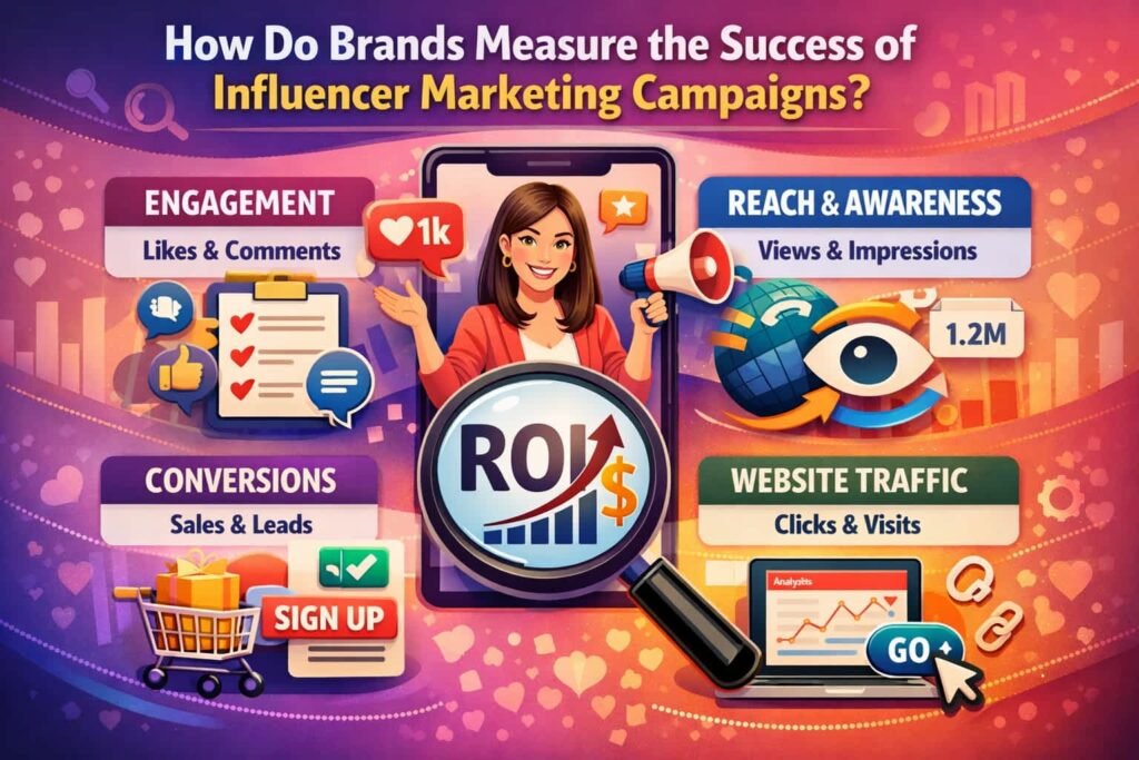Brands measure the success of influencer marketing campaigns using various key performance indicators (KPIs). The most common KPIs include engagement rates (likes, comments, shares), reach, impressions, and ROI. According to a Convince and Convert study, influencer marketing achieved 11 times the ROI compared to banner ads, highlighting its effectiveness in driving significant returns.