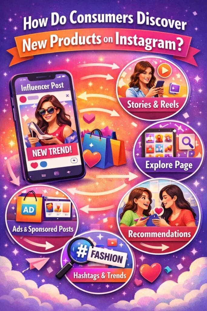 60% of users say they discover new products on Instagram. Instagram's visual-centric platform makes it perfect for showcasing products. Features like Stories, Explore, and Shopping tags make it easy for users to find and purchase new products.