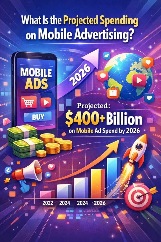Mobile advertising spending is projected to reach $399 billion in 2024. As more consumers use mobile devices to access the internet, mobile advertising has become increasingly important.