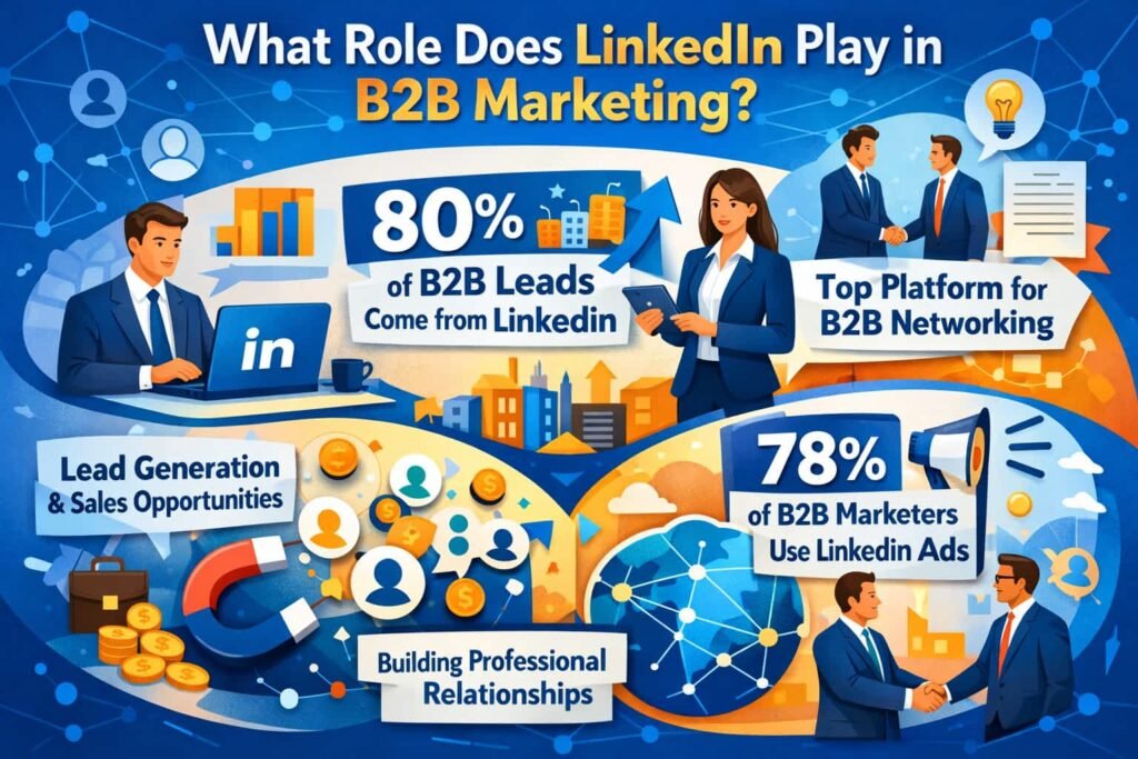 82% of B2B marketers use LinkedIn for networking and lead generation. LinkedIn's professional network is ideal for reaching decision-makers and industry leaders. Features like LinkedIn Ads, Sponsored Content, and InMail allow businesses to target specific industries, job titles, and company sizes. By sharing valuable content and engaging with the community, businesses can establish thought leadership and generate high-quality leads.