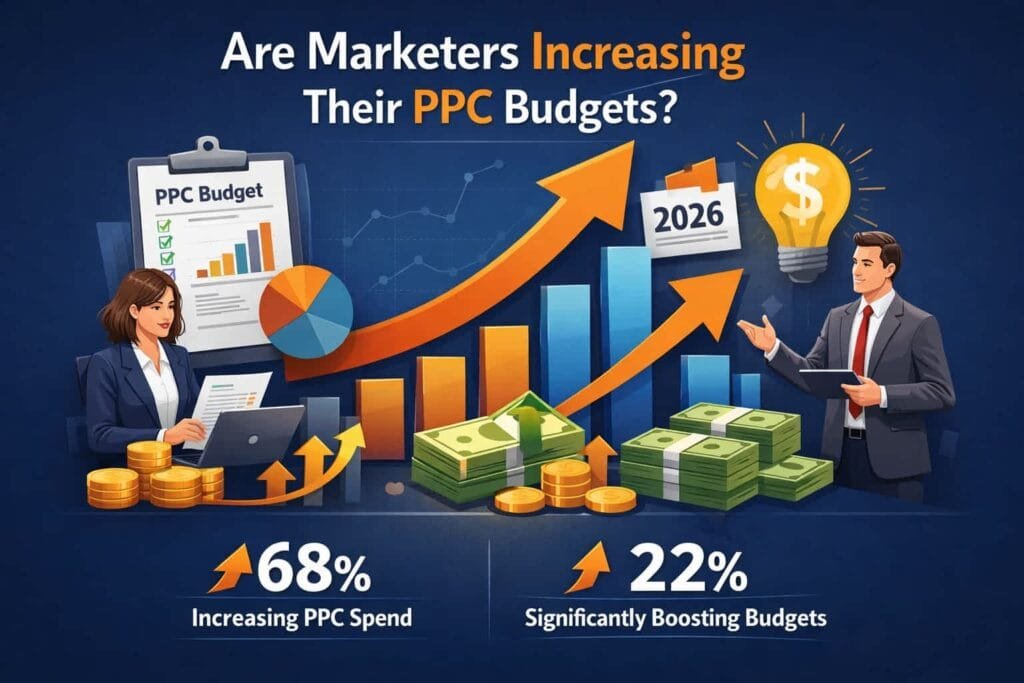 With the proven effectiveness of PPC, 62% of marketers are planning to increase their PPC budgets. This indicates growing confidence in the ROI of PPC advertising.