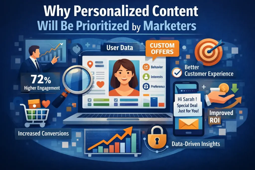 78% of marketers will use personalized content in their digital marketing strategies in 2024. Personalized content enhances user experience by delivering relevant messages tailored to individual preferences and behaviors.