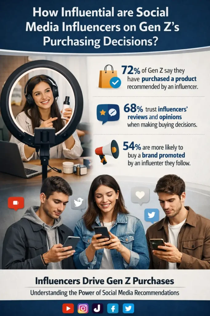 Influencers play a pivotal role in Gen Z's purchasing decisions. This generation trusts influencers because they view them as relatable and authentic. Collaborating with the right influencers can give your brand credibility and help you reach a wider audience.