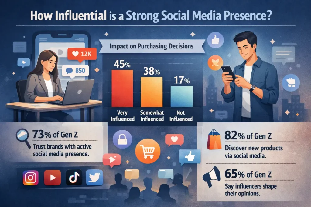 A robust social media presence is crucial for influencing Gen Z’s purchasing decisions. They look to social media to discover new brands, check out products, and engage with content. Having an active and engaging social media presence can significantly boost your brand’s appeal.