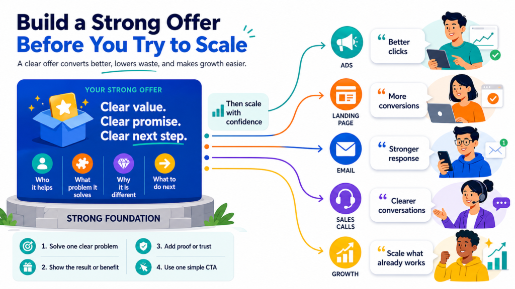 A weak offer makes every marketing channel harder. You can have great ads, strong SEO, helpful content, and a clean website, but if the offer does not feel clear or valuable, people will not act.