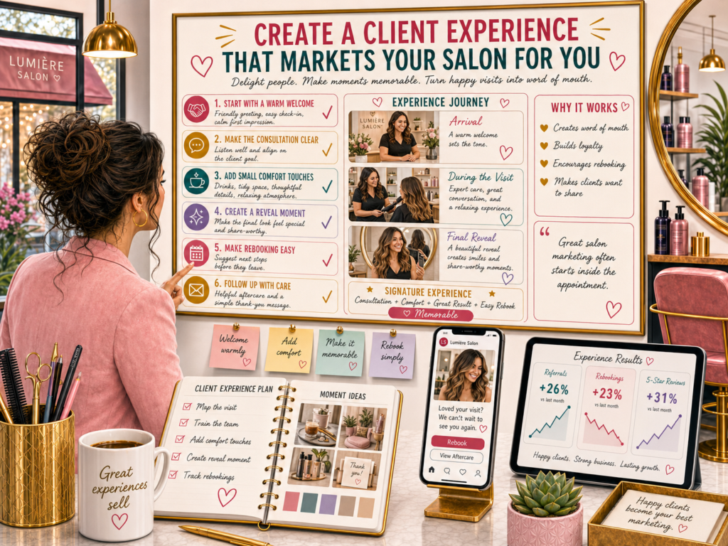 Marketing does not stop when the client books. In many ways, that is where the most important marketing begins. Every part of the client experience either supports your marketing or weakens it.