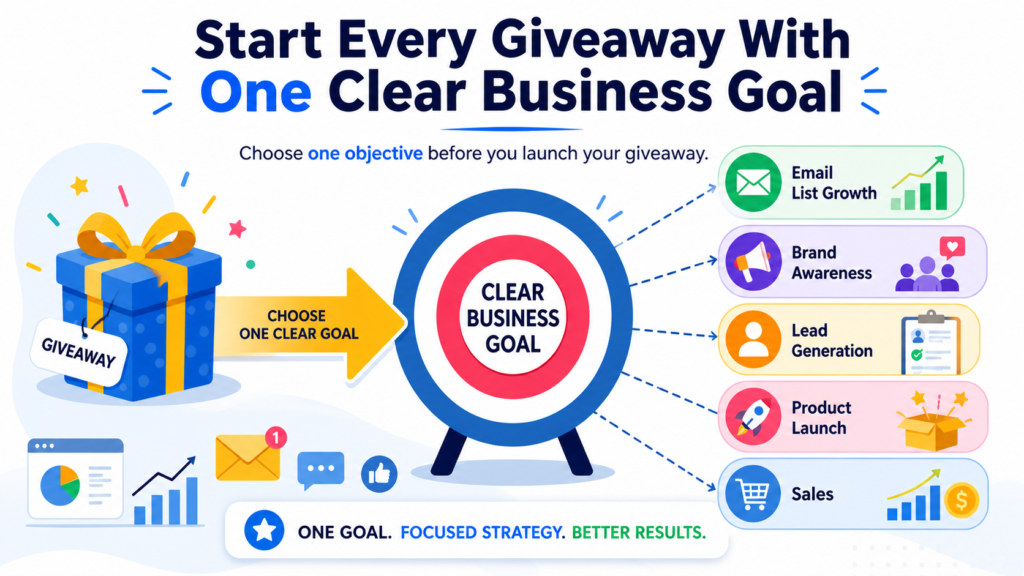 Some brands want more email subscribers. Some want more product trials. Some want more user-generated content. Some want more brand awareness in a new market. These are all different goals, and each goal needs a different kind of giveaway.