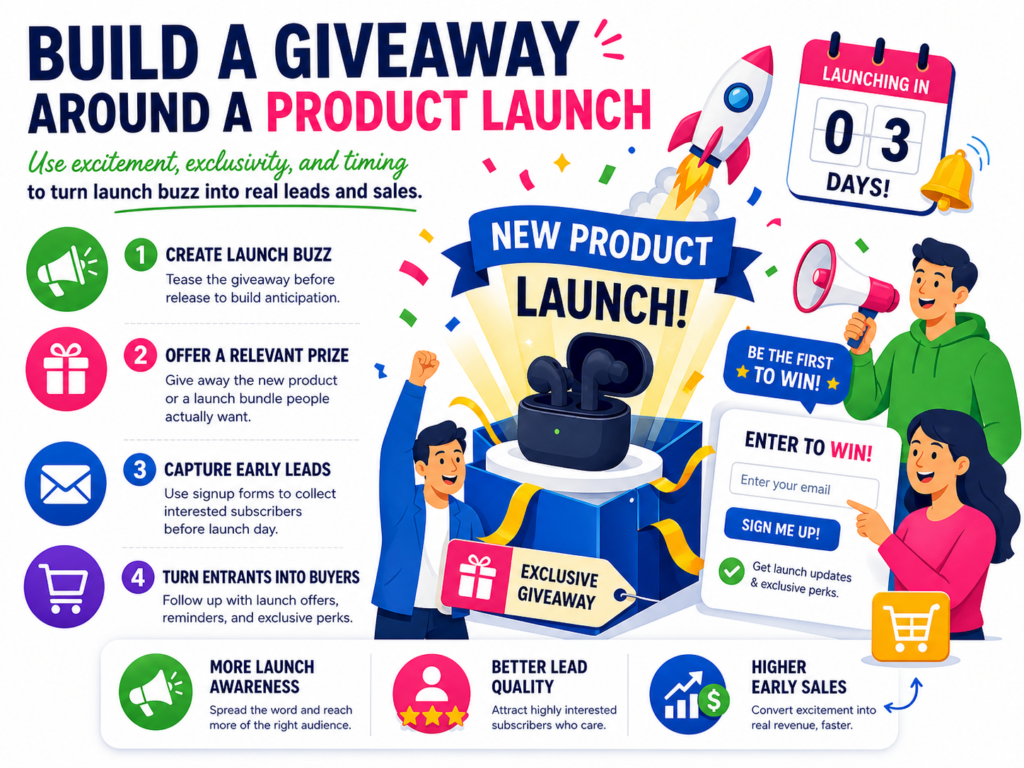 A product launch needs attention, but attention alone is not enough. You need people to understand the product, care about the problem, and feel excited to take action. A giveaway can help with all three.