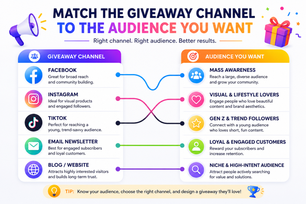 A better approach is to choose channels based on the audience you want and the action you need.