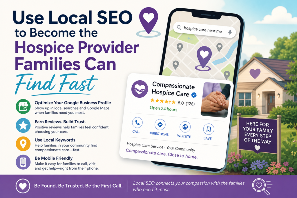 Hospice care is deeply local. Families often want a provider who can come to the home, speak with local doctors, and understand nearby hospitals, nursing homes, and care networks.