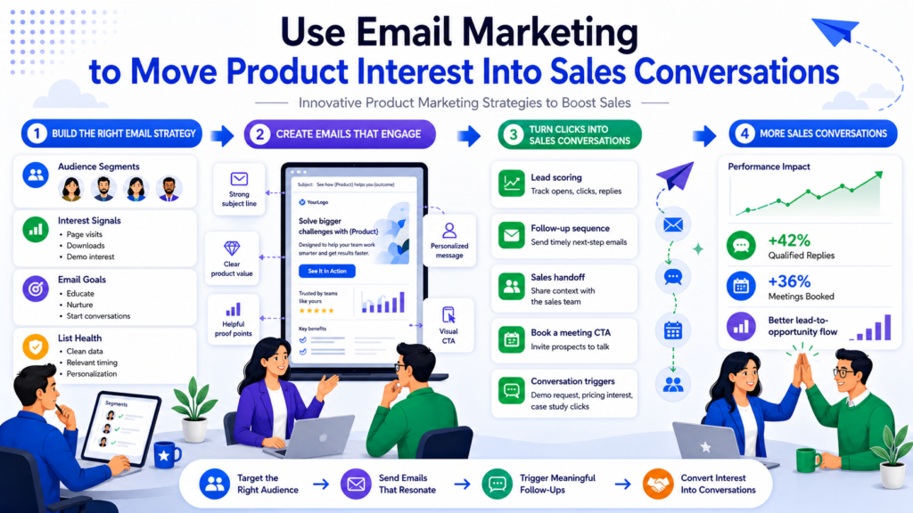 Email is still one of the strongest channels for product marketing because it gives you a direct way to build trust over time. But email only works when it feels useful. If every message sounds like a pitch, people stop opening. If every email teaches something helpful and moves the buyer forward, email can become a steady sales engine.