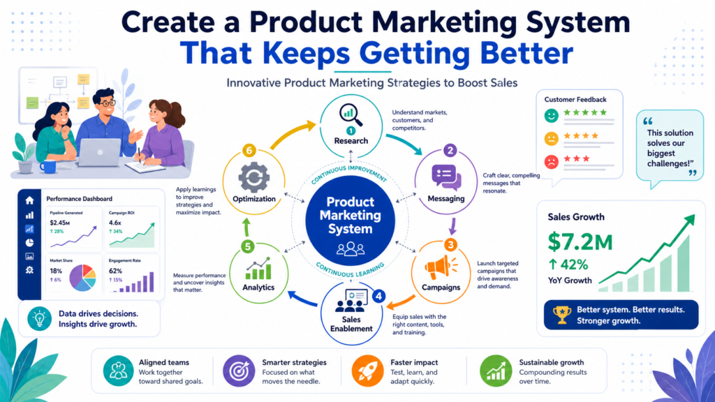 Product marketing should not be a one-time project. Markets change. Buyers change. Competitors change. Product features change. Customer needs change. A message that worked last year may feel weak today. A sales deck that once felt sharp may no longer answer the questions buyers now ask.
