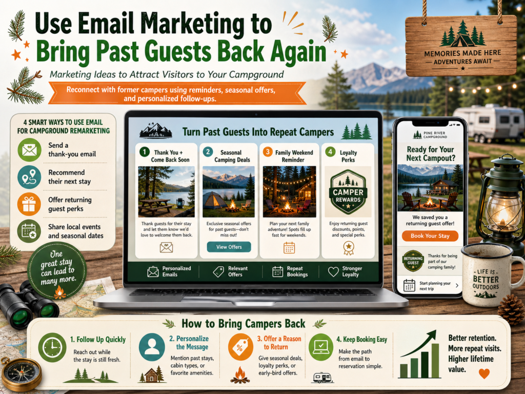 Many campground owners spend most of their energy trying to find new guests. That makes sense, but it is also expensive. A person who has already stayed with you is much easier to bring back than someone who has never heard of you.